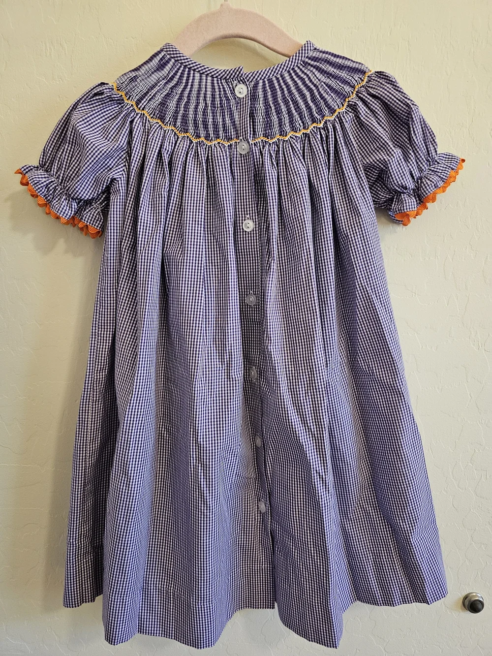 Stitchy Fish Halllween Ghost Boo-tiful Smocked Dress 2T